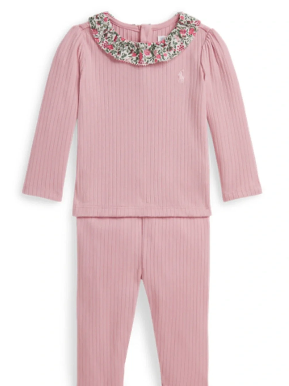 Polo Ralph Lauren Ribbed Cotton Top & Legging Set 18M